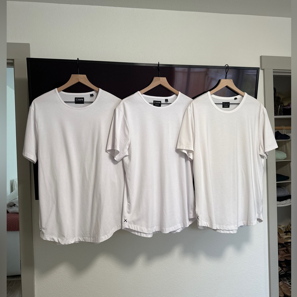 Cuts curve hem XL - 3 separate pieces